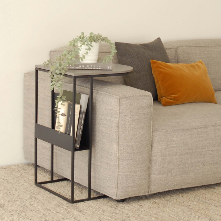 moda en casa ジェミニ サイドテーブル 幅45×奥行40×高さ65.5cm moda