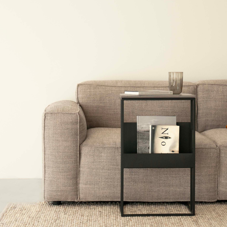 moda en casa ジェミニ サイドテーブル 幅45×奥行40×高さ65.5cm