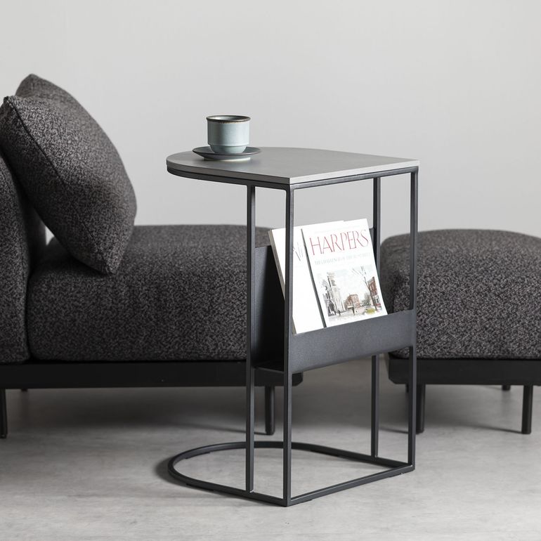moda en casa ジェミニ サイドテーブル 幅45×奥行40×高さ65.5cm moda