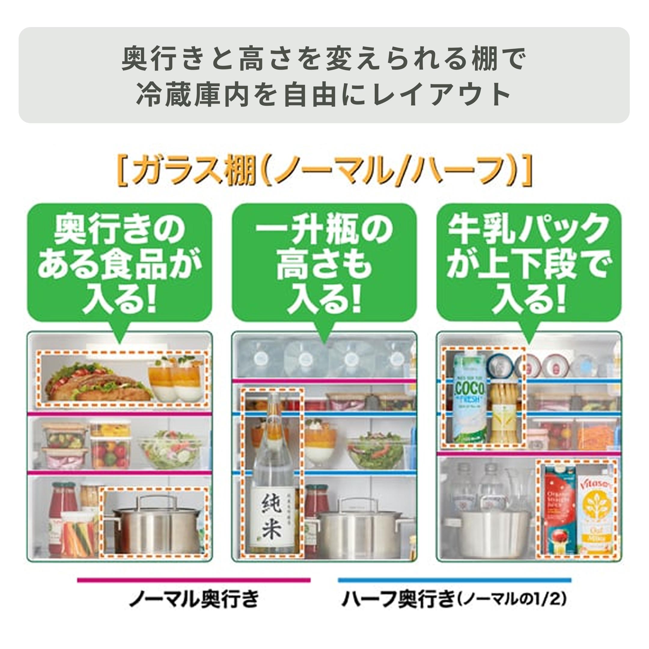AQUA（アクア） 201L 2ドア 冷凍・冷蔵庫 インバーター搭載 静音設計