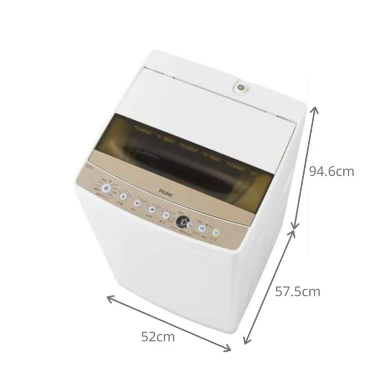 品質満点 Haier 全自動洗濯機【洗濯6㎏】 洗濯：6kg Haier / ハイアールの 洗濯機