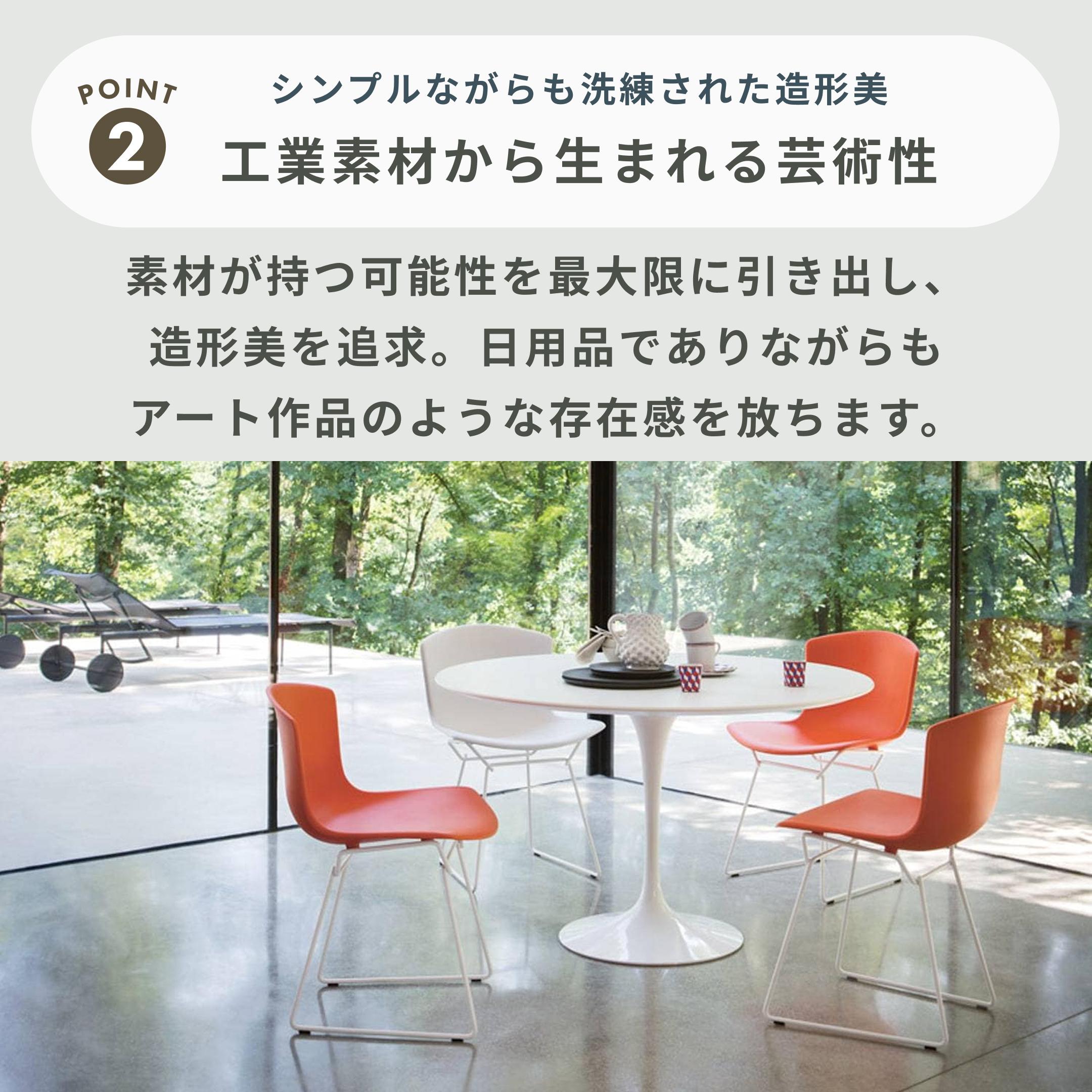 Knoll ベルトイア コレクション サイドチェア プラスチック