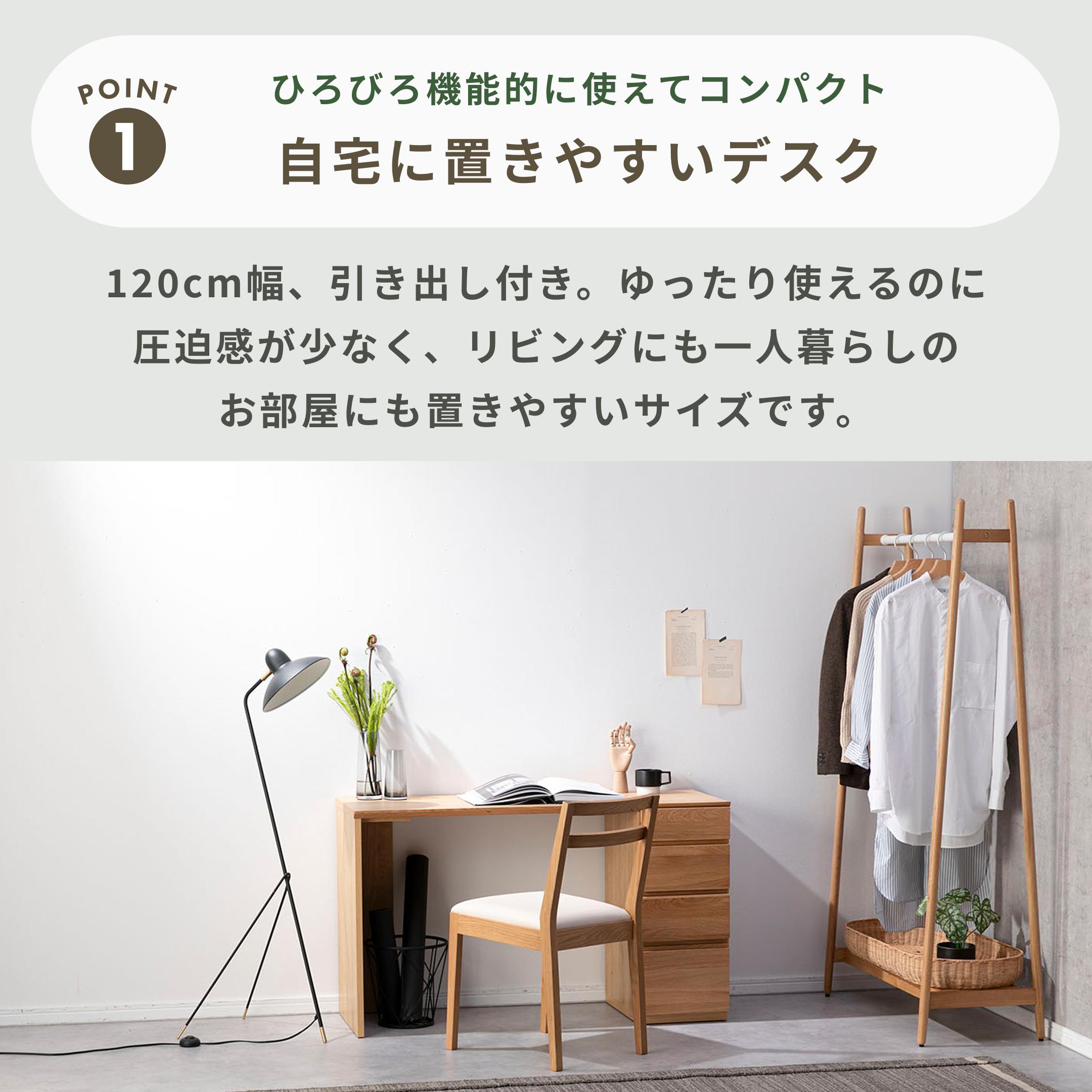 高野木工 ASTER デスク 幅120×奥行45×高さ71.5㎝のレンタル・サブスク 高野木工 ASTER デスク 幅120×奥行45×高さ71.5㎝のレンタル・サブスク