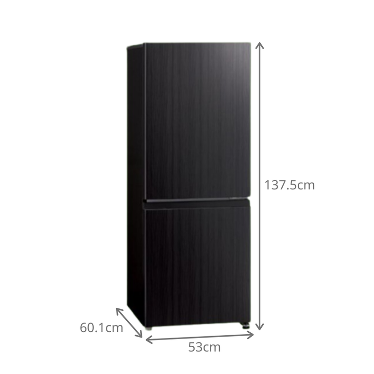 AQUA（アクア）200L 2ドア 冷凍・冷蔵庫 木目調デザイン 200L AQUA