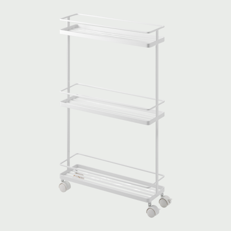 山崎実業 TOWER スリムキッチンワゴン 幅14×奥行38×高さ66㎝ YAMAZAKI