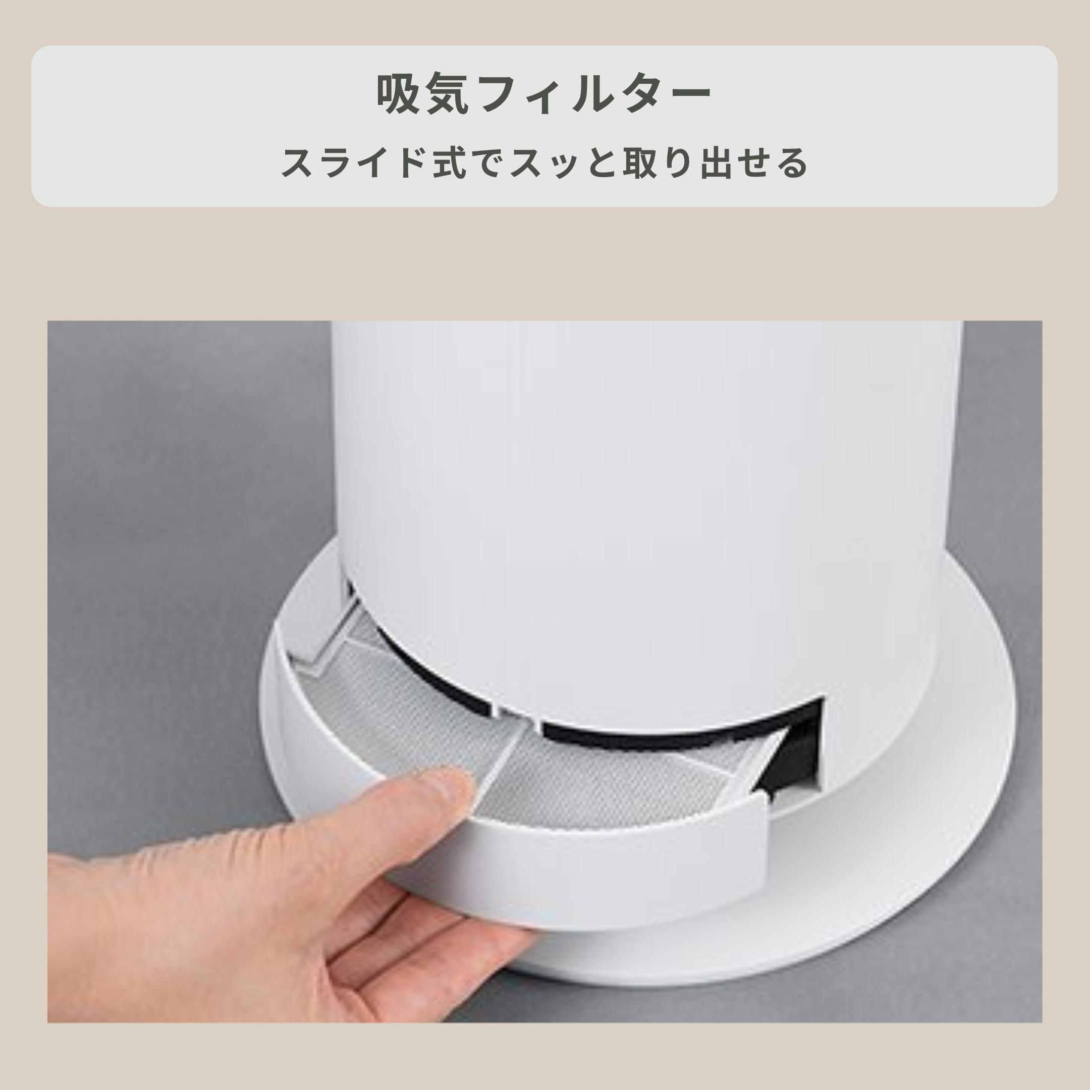 Panasonic ナノイーX搭載 夏冬兼用ファン Hot & Cool 直径16×高さ54.5