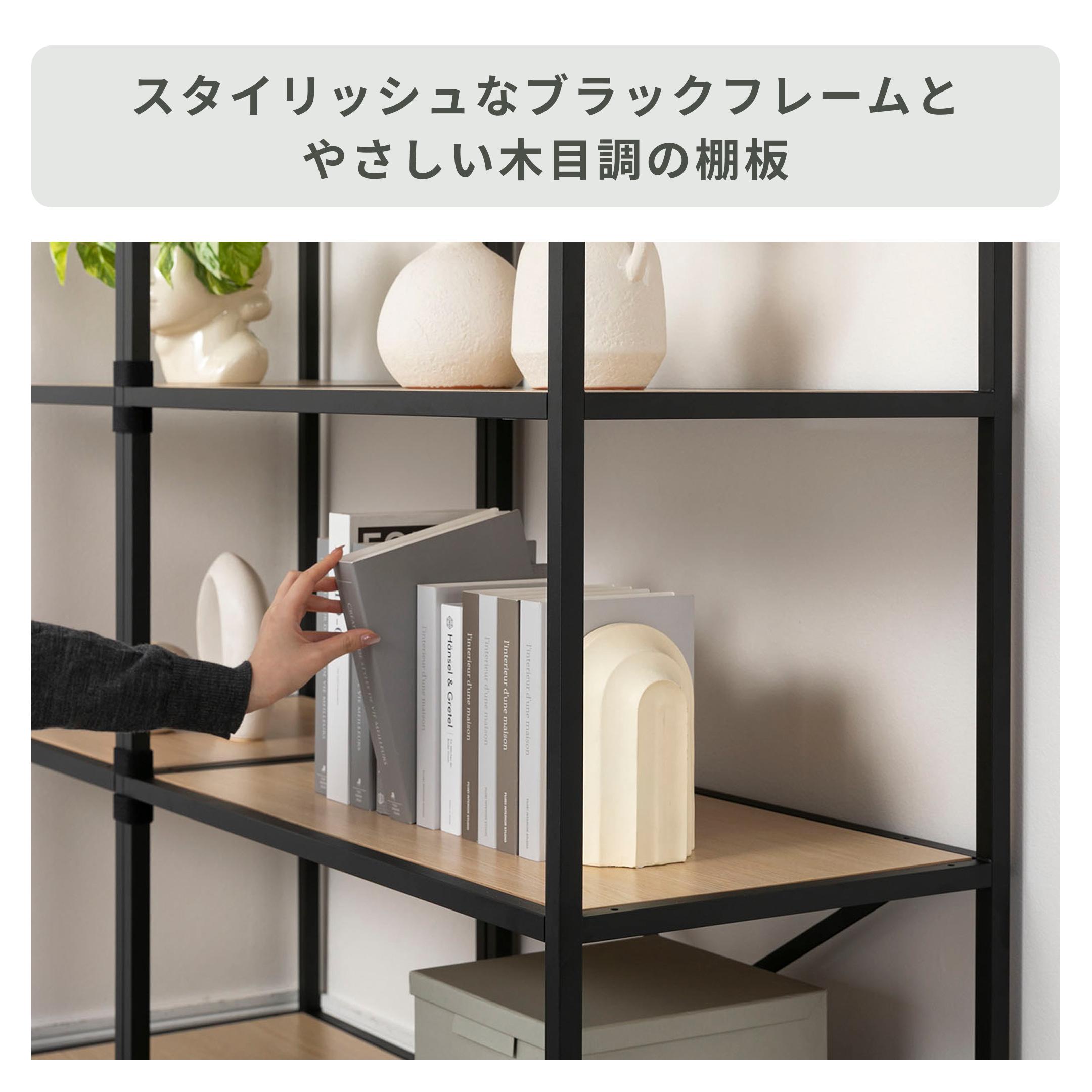 Work Plus FLEX-WIZ プロッド シェルフ 3ティア コーナー (幅44×奥行44