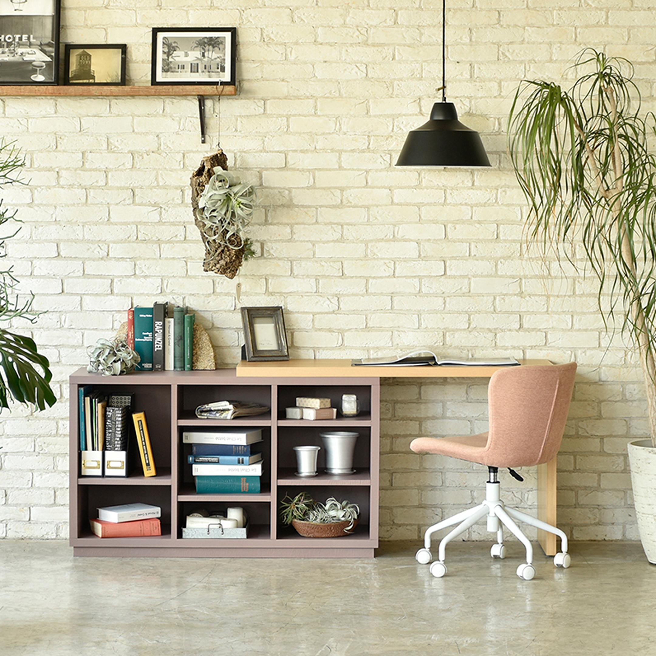 デスク一体型書庫が便利　GART AGRE シェルフ デスク