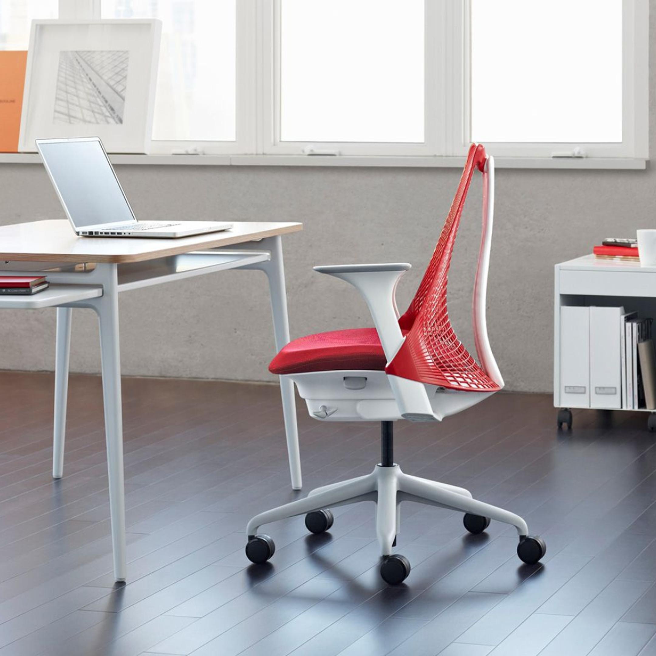 HermanMiller セイルチェア ツートン レッドフォグ×ストーン