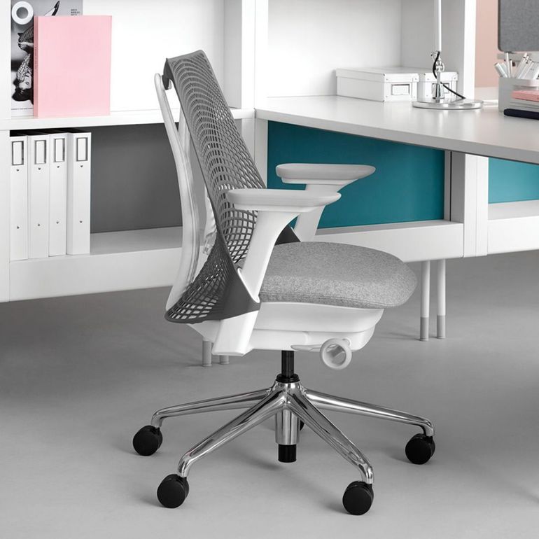HermanMiller セイルチェア ツートン レッドフォグ×ストーン