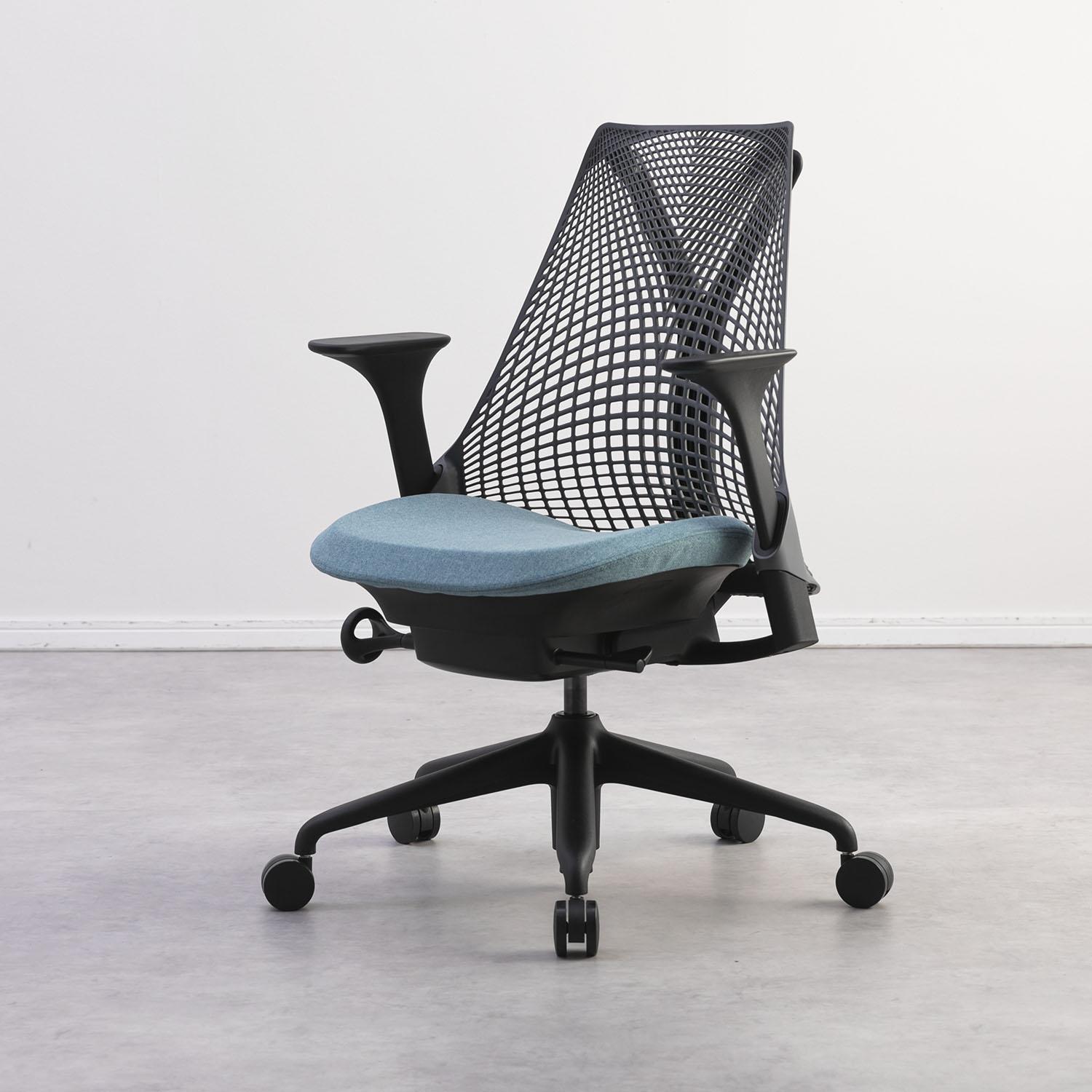 HermanMiller セイルチェア ツートン ブラック×ピーコック