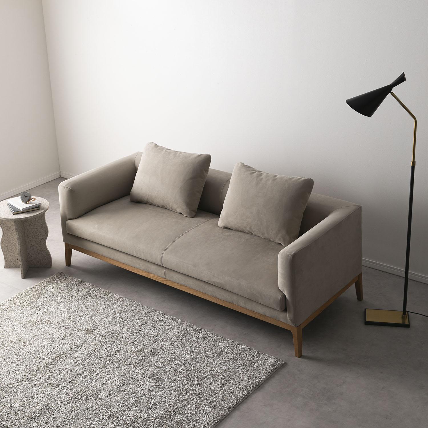 高野木工 ソファ フラッチェ(3人掛けソファ+オットマン/足かけ付き) 高野木工 ソファ フラッチェ(3人掛けソファ+オットマン/足かけ