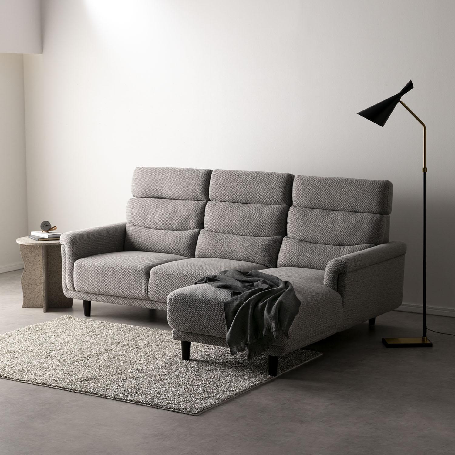 カウチソファ ゆったりくつろげるカウチソファー ＜右カウチ／左カウチ