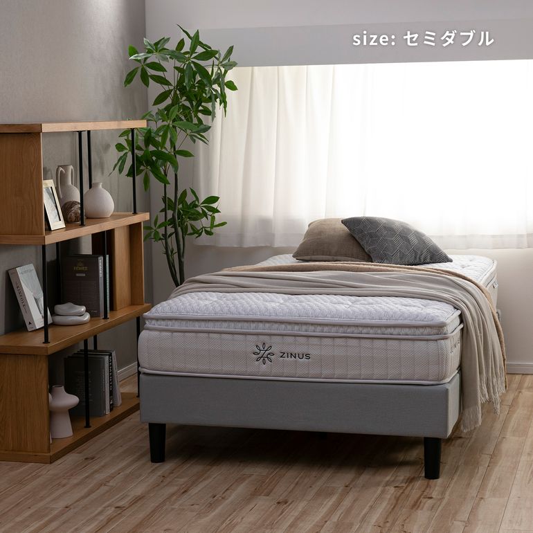 ZINUS Curtis ファブリック ベッドフレーム シングル zinus｜【公式