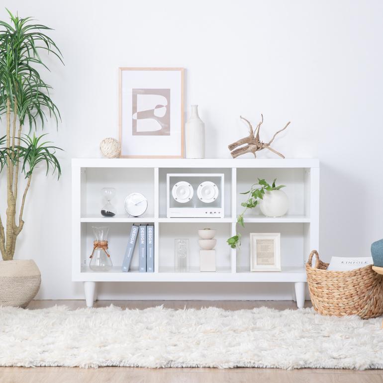 さり気ない脚がおしゃれ　ホームデイ 2段シェルフ