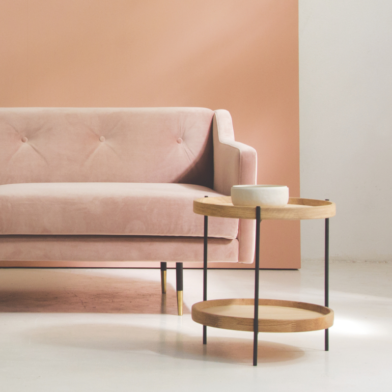 moda en casa フムラ エンドテーブル 直径44×高さ48cm moda en casa