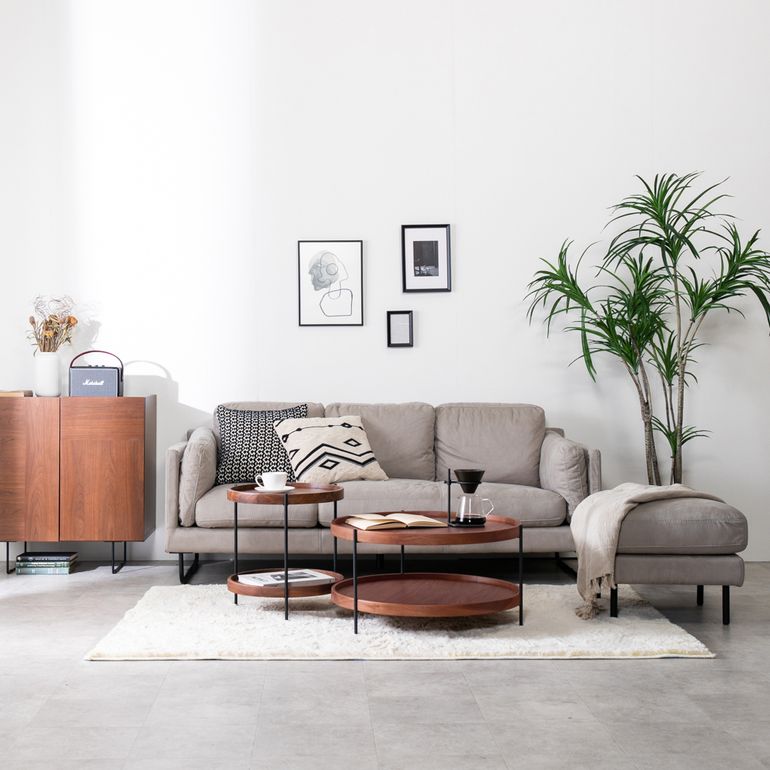 moda en casa フムラ コーヒーテーブル 直径69×高さ38cm moda en casa