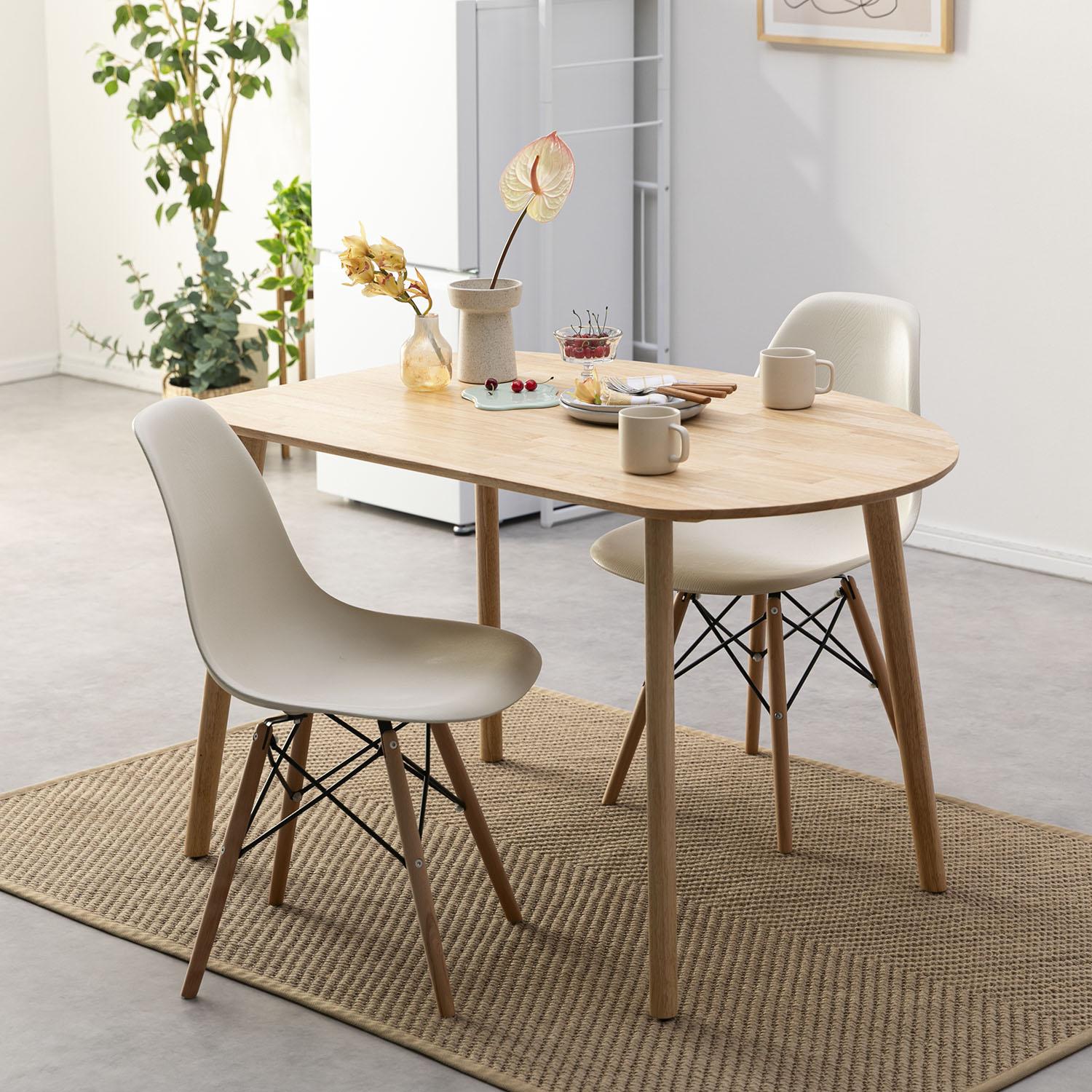 helppo 壁付け ダイニングテーブル 幅120×奥行80×高さ72cm