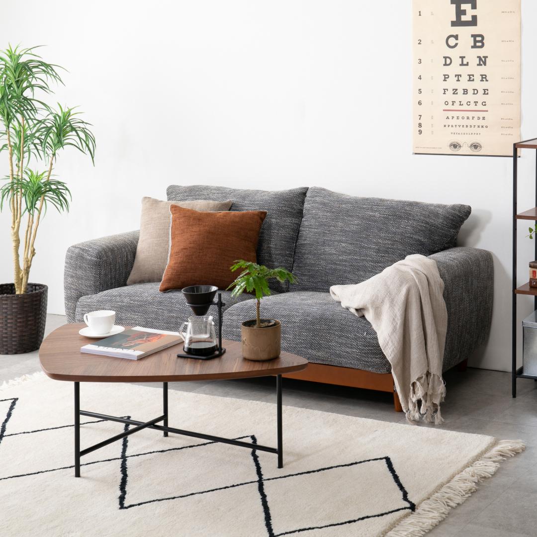 2.5人掛けソファ W167×D90×H90cm（アイボリー） マイル ソファ 2.5人掛けのレンタル・サブスク・通販：CLAS