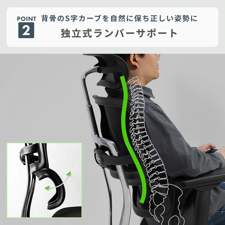 Ergohuman Pro2 Ottoman 1脚 Ergohuman / エルゴヒューマン｜【公式 