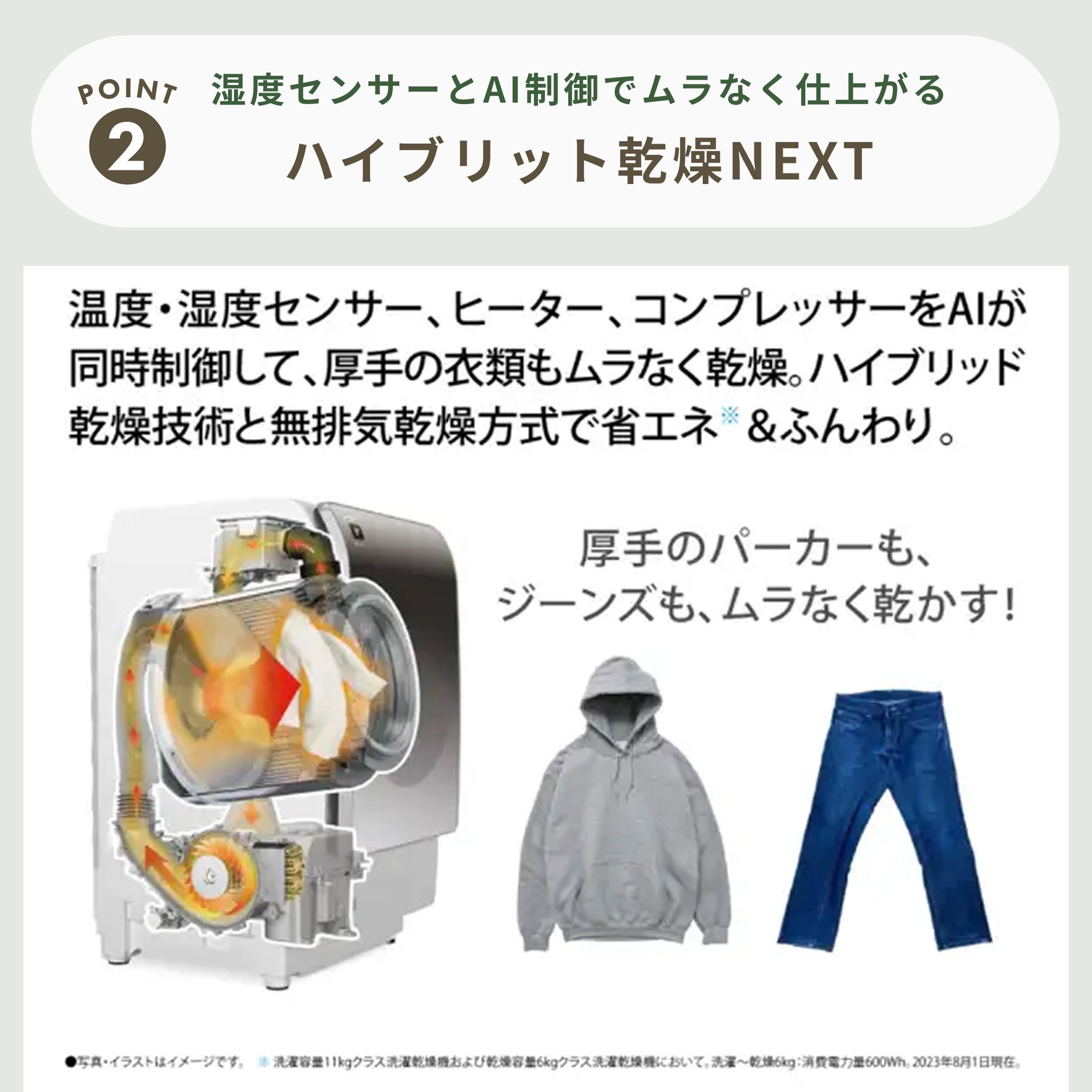 SHARP（シャープ）プラズマクラスター ドラム式洗濯乾燥機 【洗濯11kg