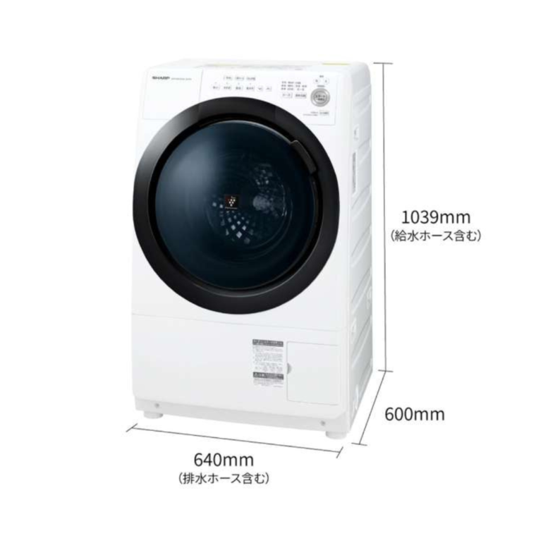 2023年式　SHARP ドラム式洗濯乾燥機　輸送ボルト有 2023年式 SHARP ドラム式洗濯乾燥機 輸送ボルト有