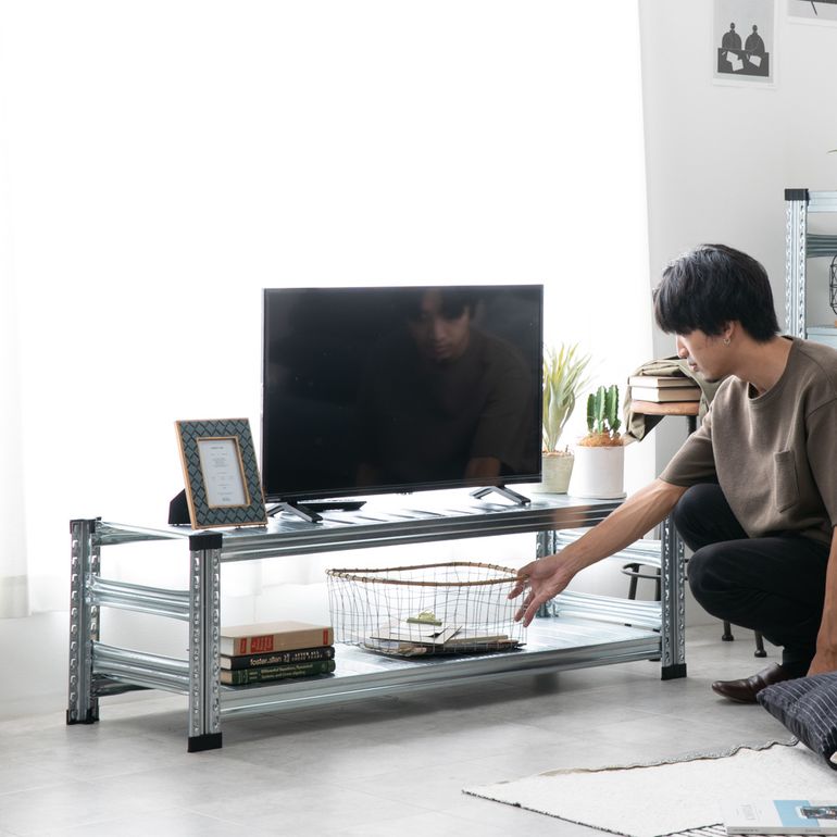 メタルシステム スチールローボード W127.7×D40×H38.8cmのレンタル