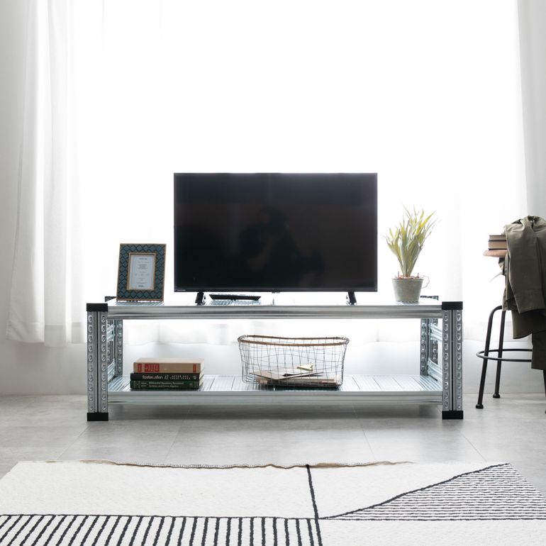 メタルシステム スチールローボード W127.7×D40×H38.8cmのレンタル