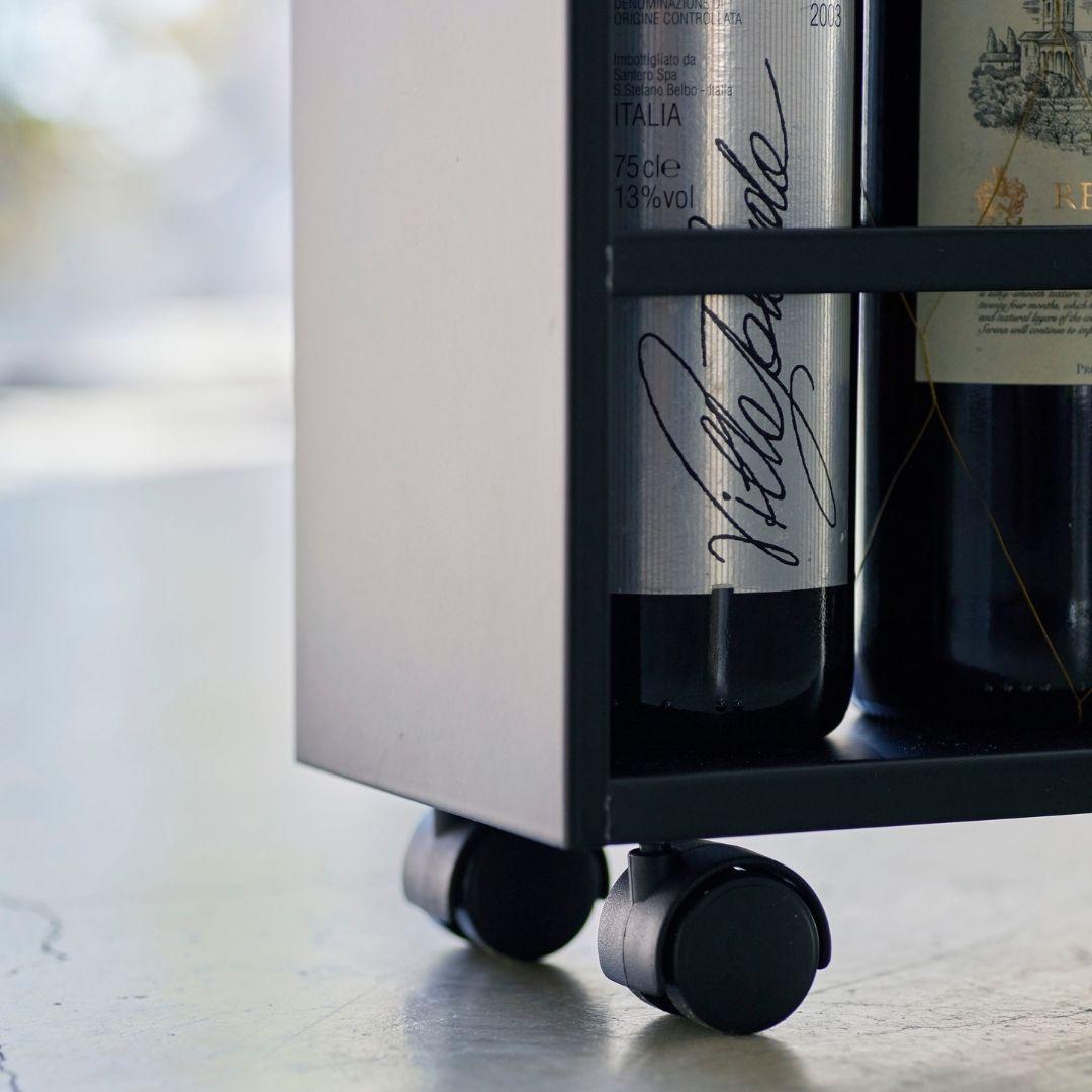 tower山崎実業 ハンドル付スリムワゴン ブラック　黒 Amazon.co.jp: 山崎実業(Yamazaki) ハンドル付き スリムワゴン