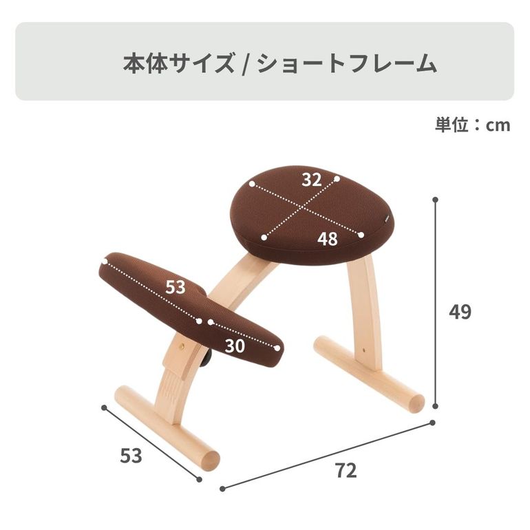 BALANS LAB バランスイージー チェア ショートフレームのレンタル