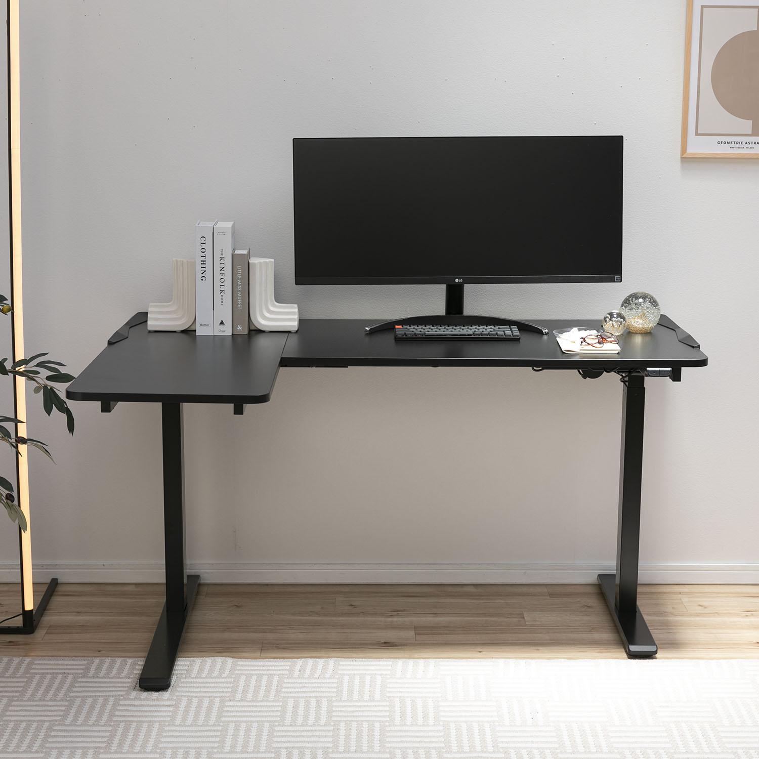 FlexiSpot 電動昇降式ゲーミングデスク GT1L 幅140×奥行106×高さ73㎝の