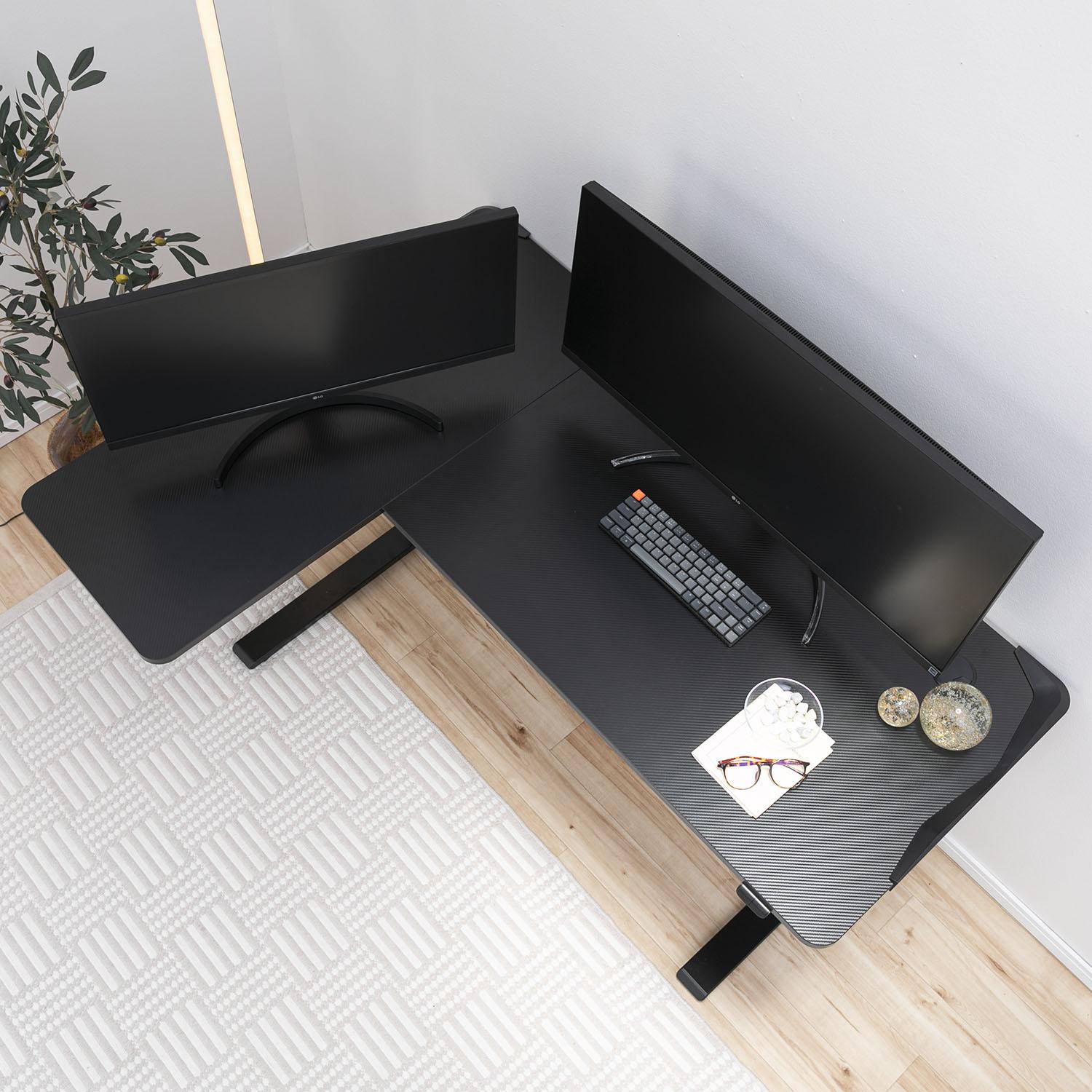FlexiSpot 電動昇降式ゲーミングデスク GT1L 幅140×奥行106×高さ73㎝の
