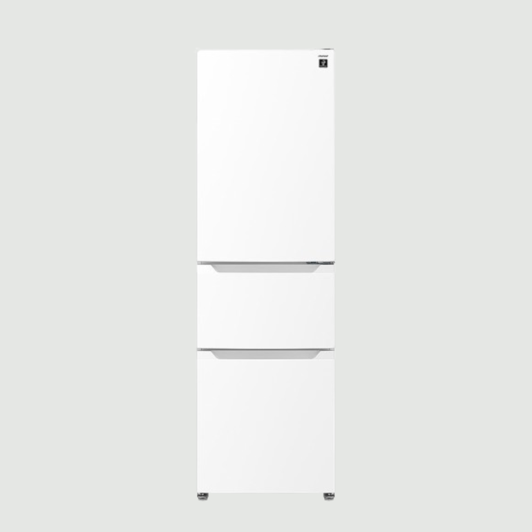 SHARP 317L 3ドア 冷凍冷蔵庫 プラズマクラスター搭載 幅54.4×奥行64.7