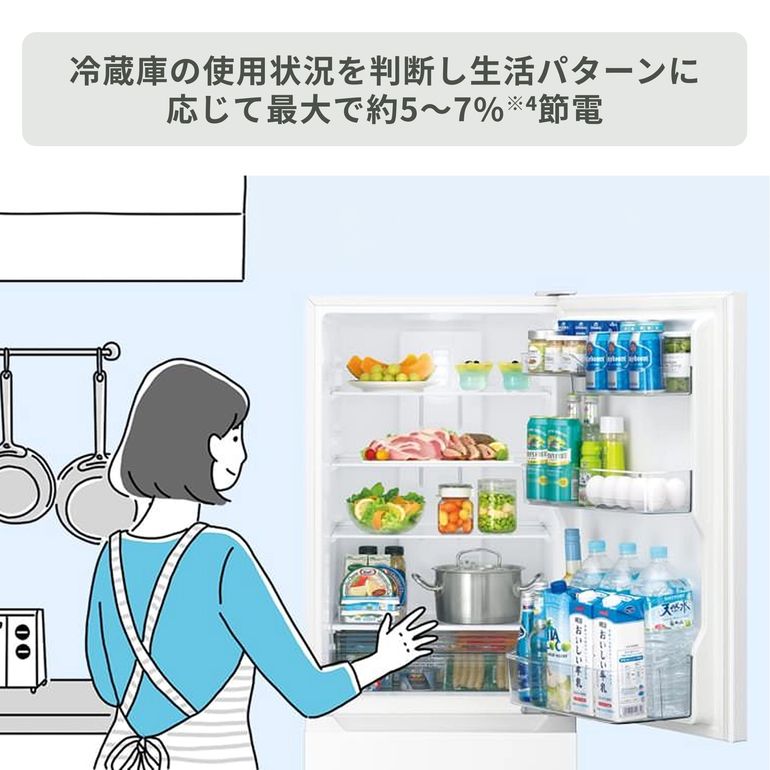 SHARP（シャープ） 317L 3ドア 冷凍冷蔵庫 プラズマクラスター搭載