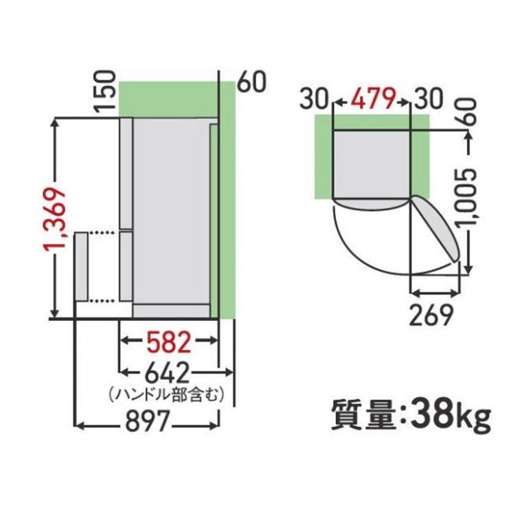 TOSHIBA　２０２０年　１７０L TOSHIBA （東芝） 170L 2ドア冷凍・冷蔵庫 170L TOSHIBA / 東芝の