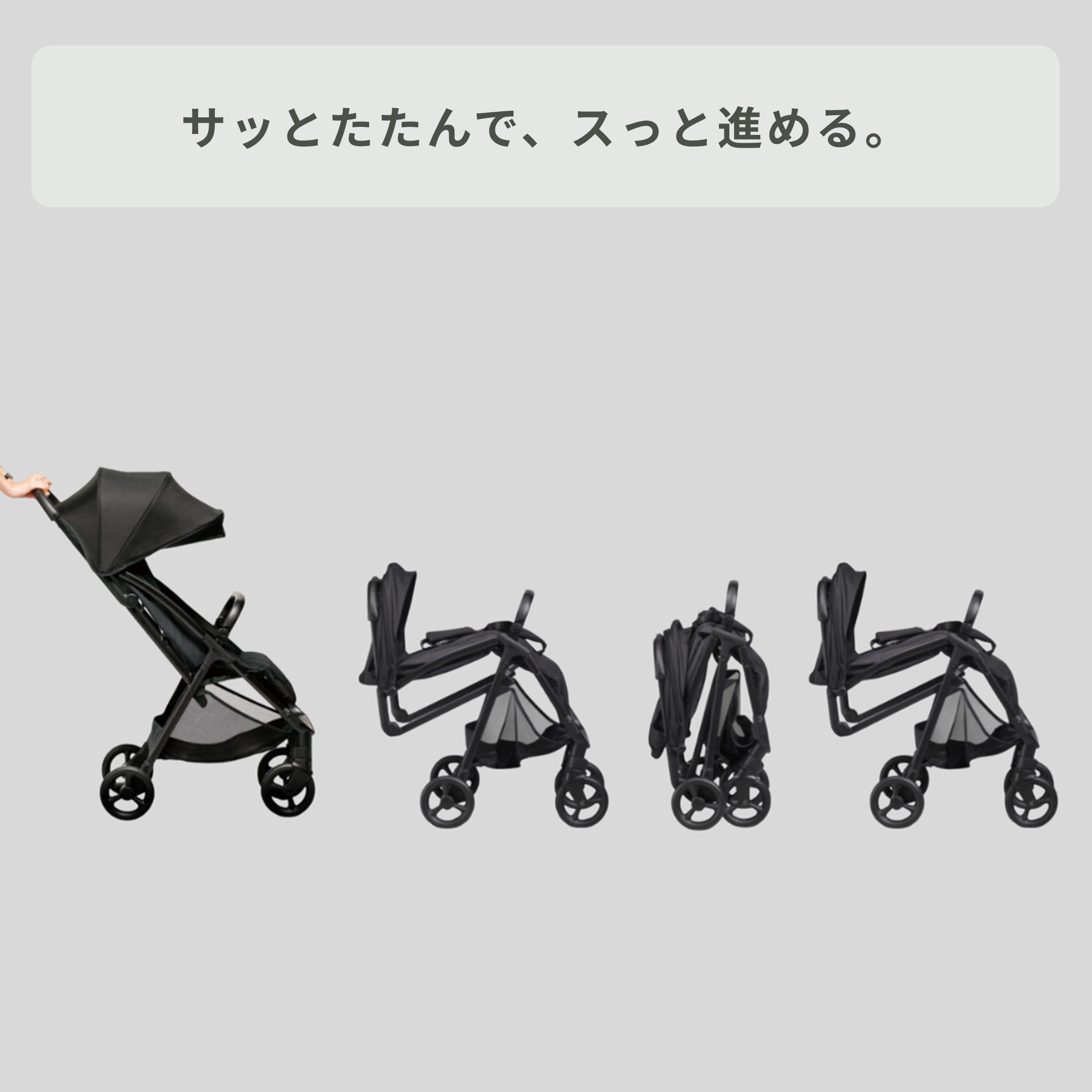 Aprica ヴィット B型ベビーカー 幅52.1×奥行85.7×高さ105.3cm Aprica