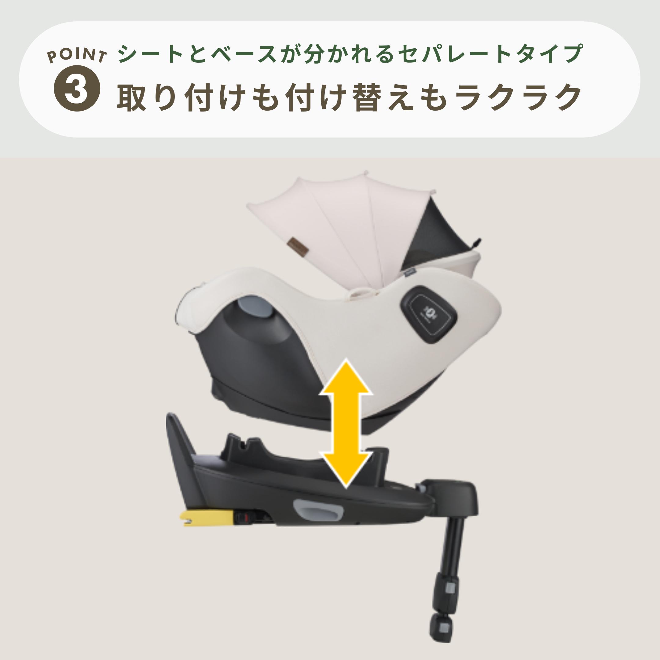 Aprica クルリラエックスプラス (ABモデル) チャイルドシート 幅44