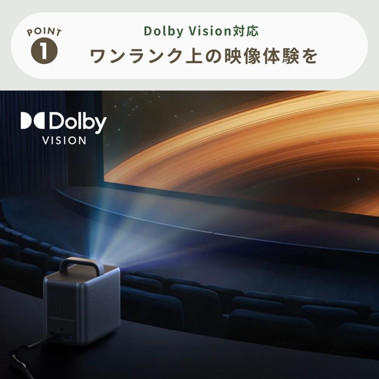 Nebula Cosmos 4K SE ホームプロジェクター 幅16.5×奥行26.3×高さ22