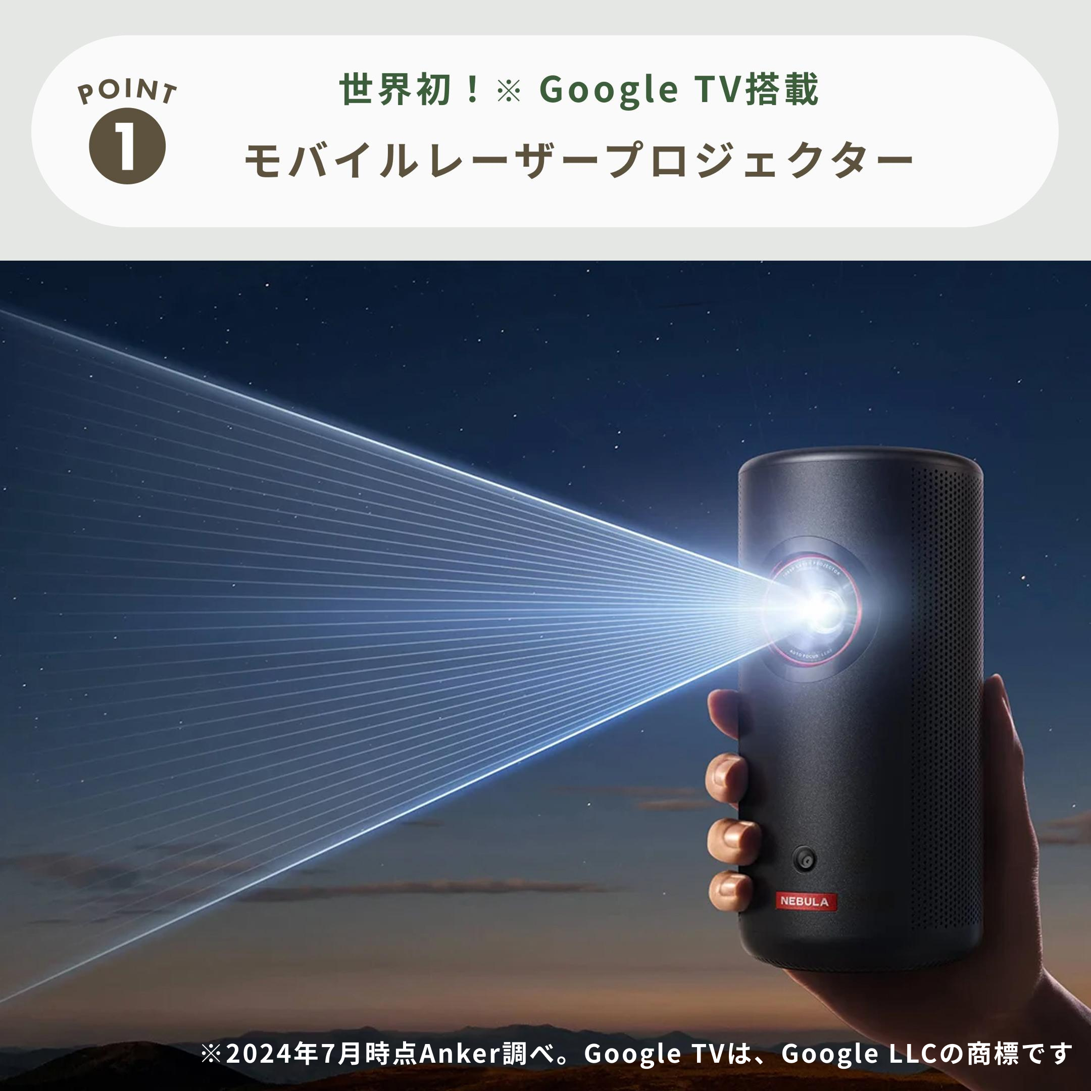 Nebula (ネビュラ) Capsule 3 Laser モバイルプロジェクター D2426N12