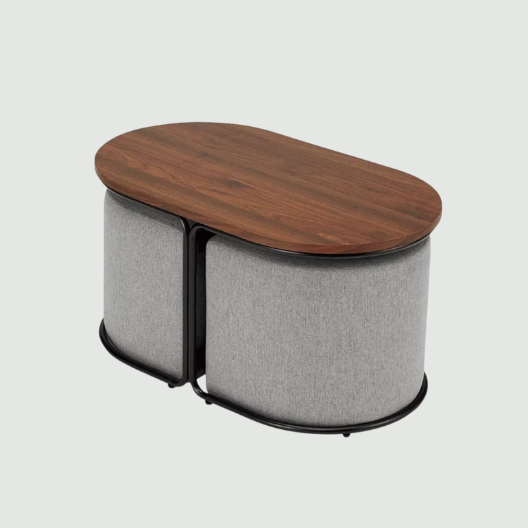 家族写真スツール スツール付きサイドテーブル 幅79×奥行45.5×高さ42cmのレンタル