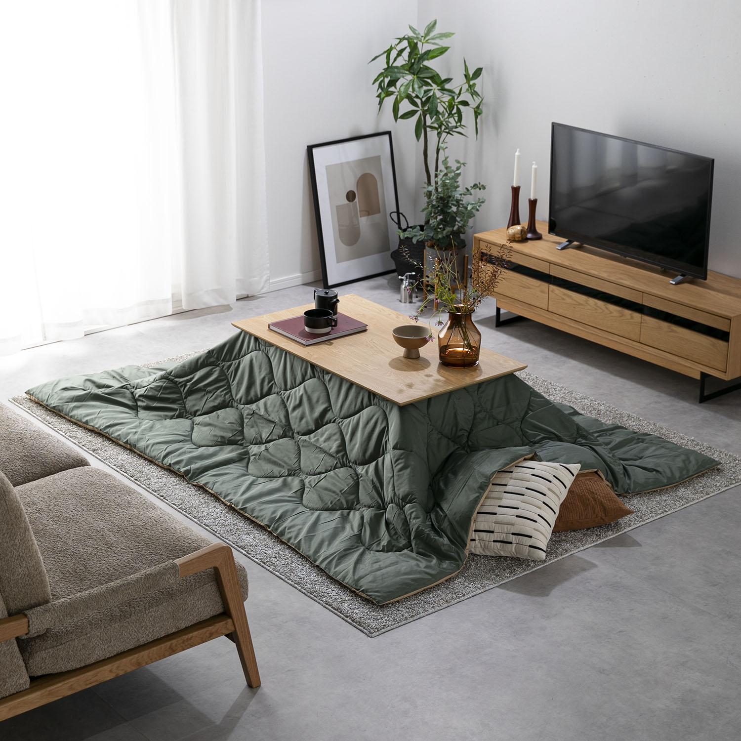 こたつテーブル　茨城近郊手渡し可能 こたつテーブル 60×60cm 両面使える リバーシブル こたつ台｜イケヒコ