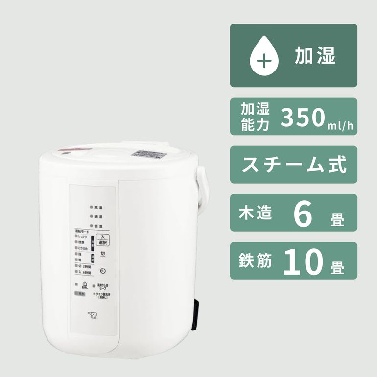 象印 スチーム式加湿器 2.2L（ベーシックタイプ） EE-RU35 zojirushi