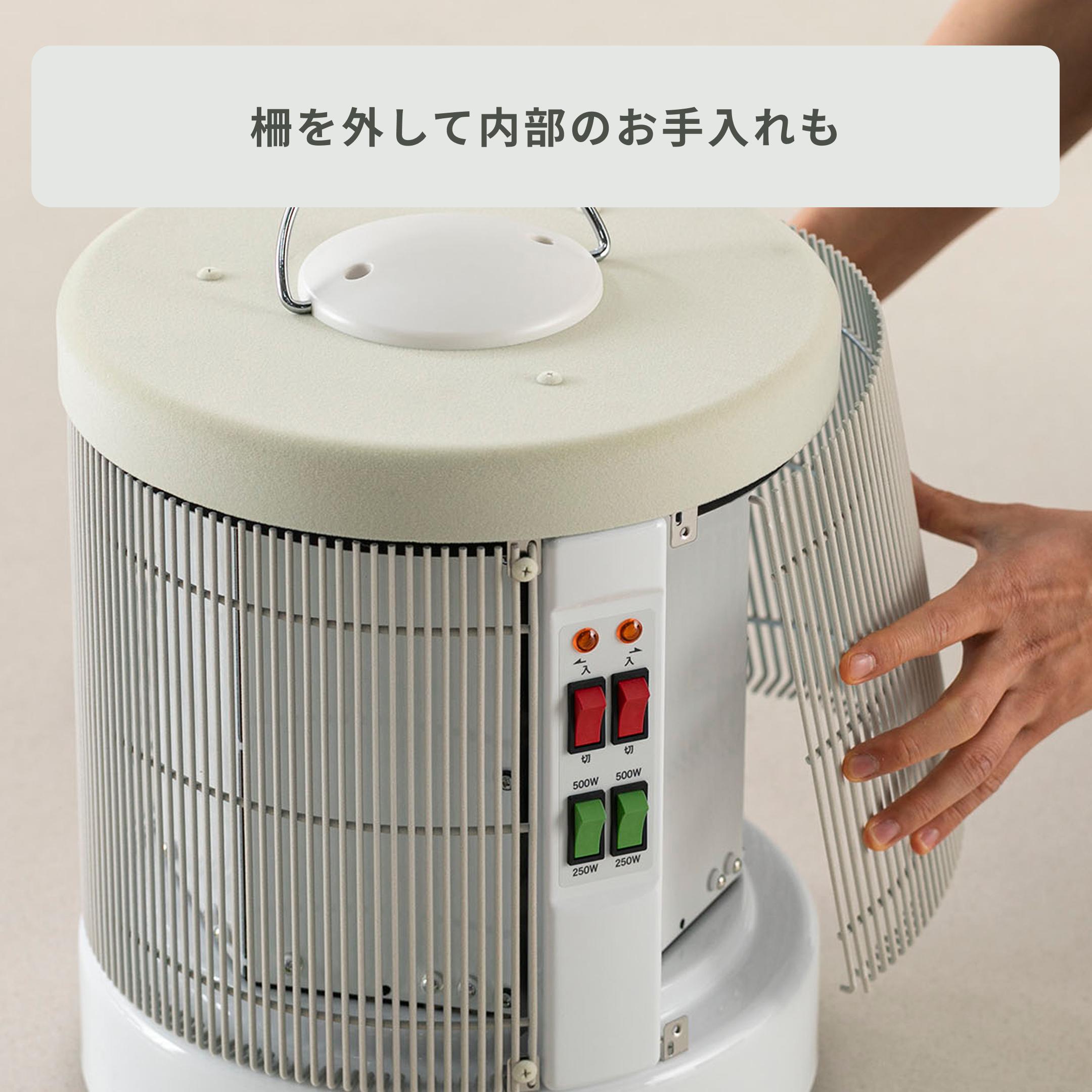 360° 遠赤外線パネルヒーター 暖話室 植毛加工モデルのレンタル