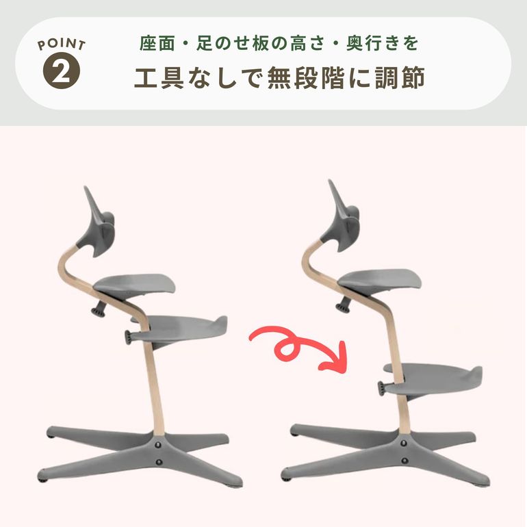 STOKKE ノミ チェア 幅52×奥行59×高さ83.5cm STOKKE / ストッケの