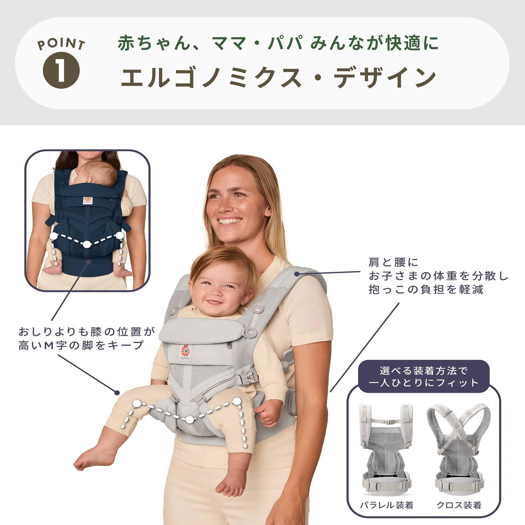 Ergobaby ベビーキャリア OMNI CLASSIC 4WAY抱っこのレンタル