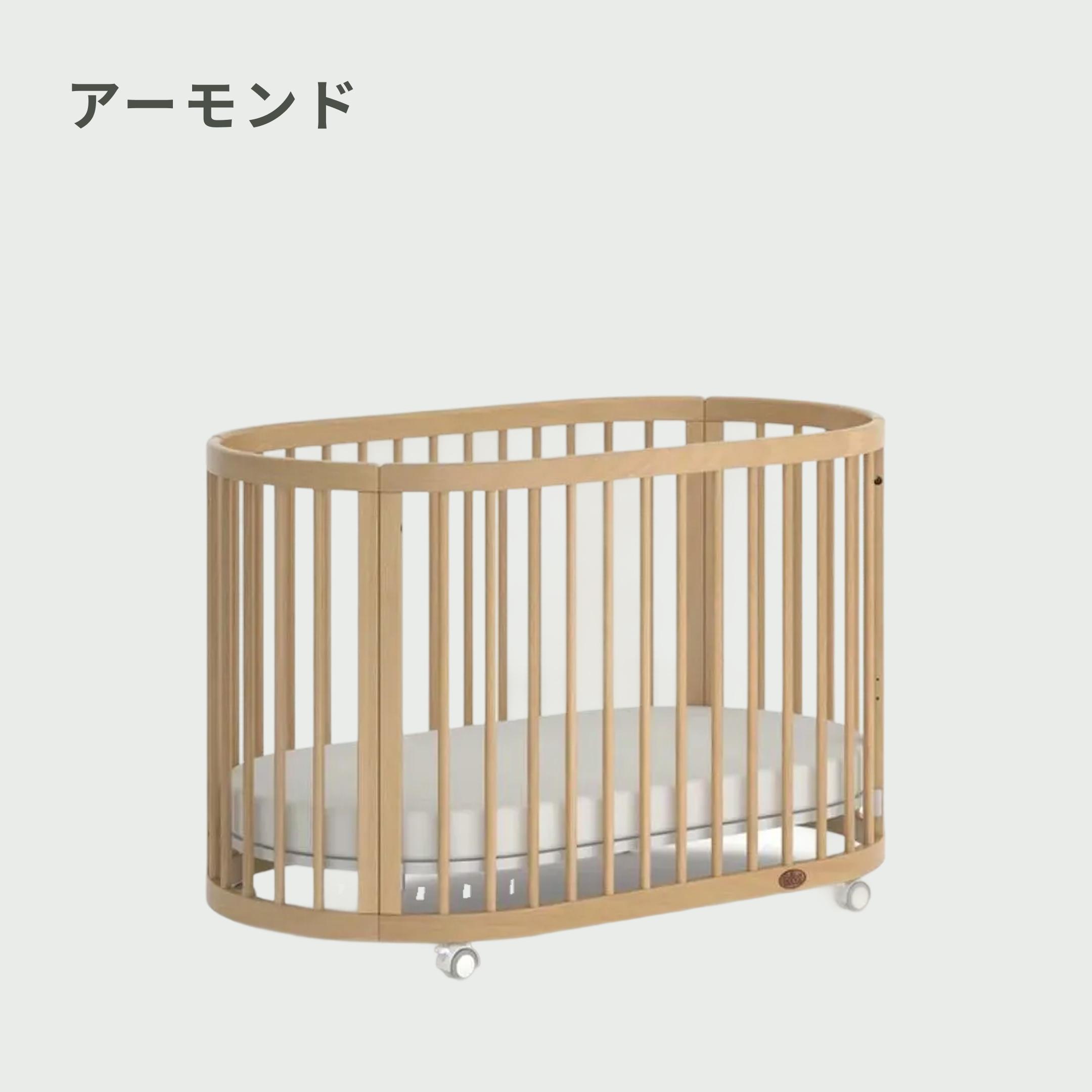 Boori ベビーベッド OASIS 専用マットレス・防水シーツ付きのレンタル