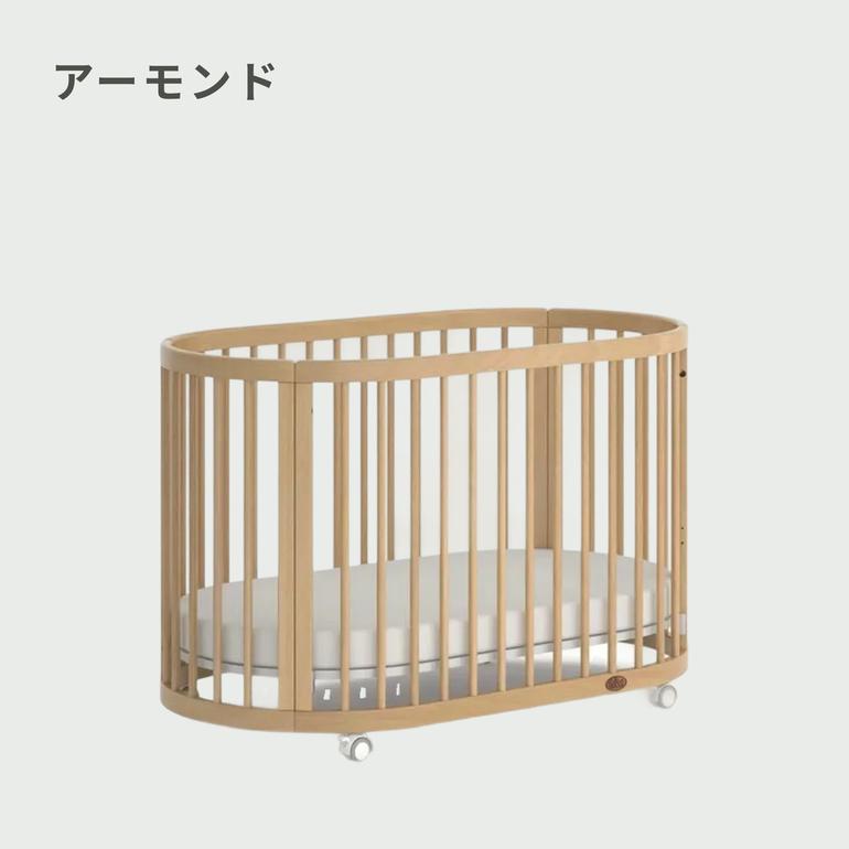 Boori ベビーベッド OASIS 専用マットレス・防水シーツ付きのレンタル 