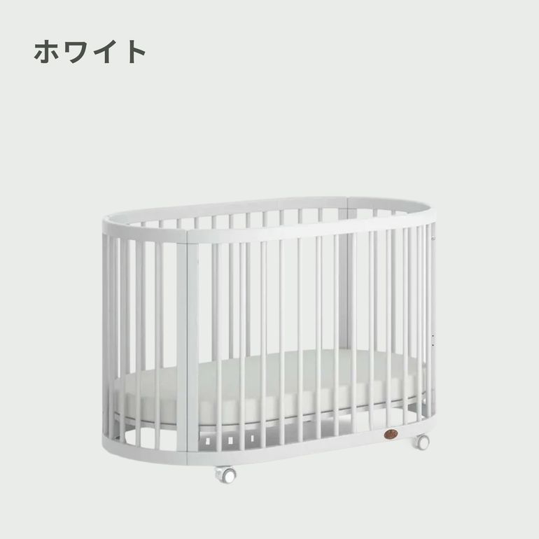 Boori ベビーベッド OASIS 専用マットレス・防水シーツ付きのレンタル