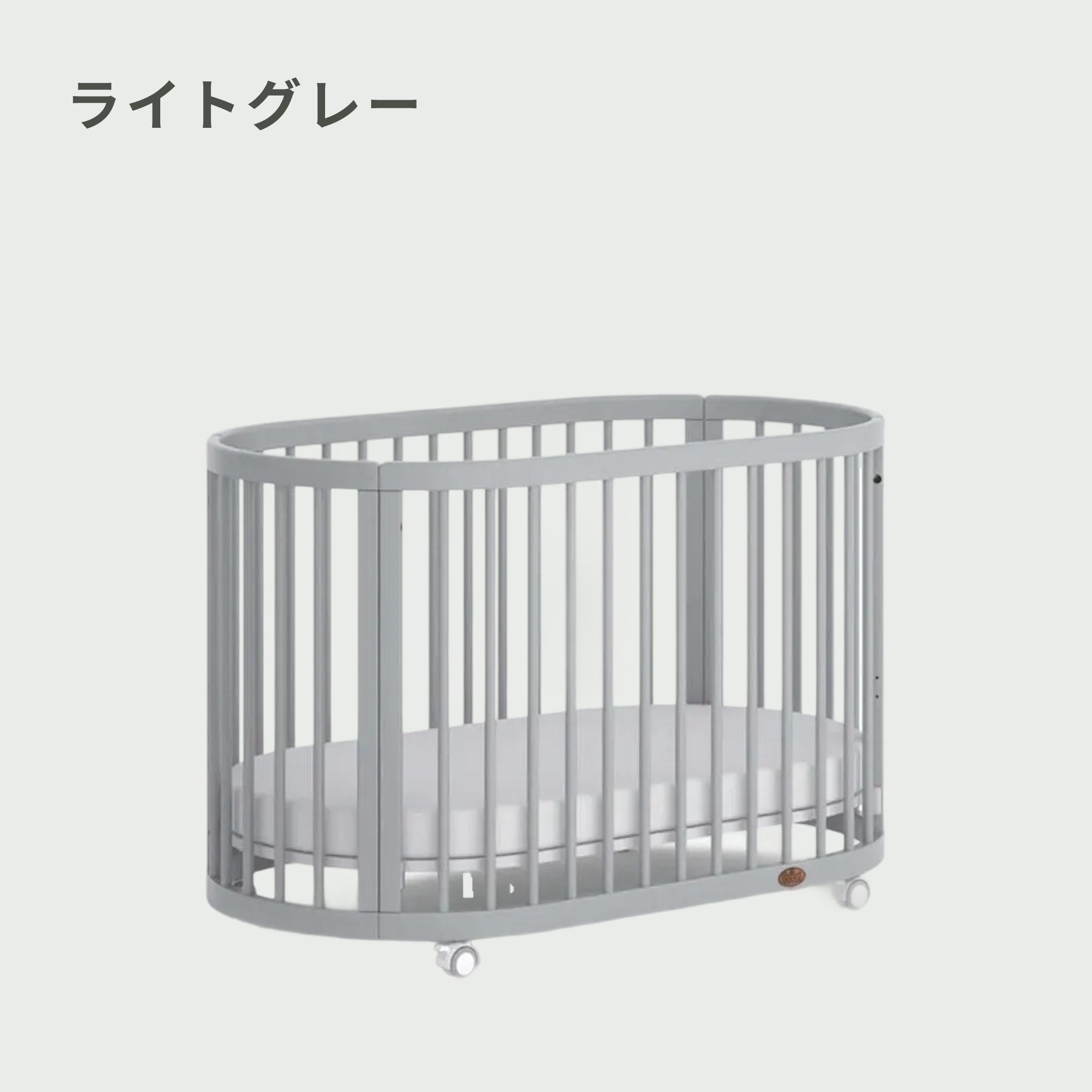 Boori ベビーベッド OASIS 専用マットレス・防水シーツ付きのレンタル