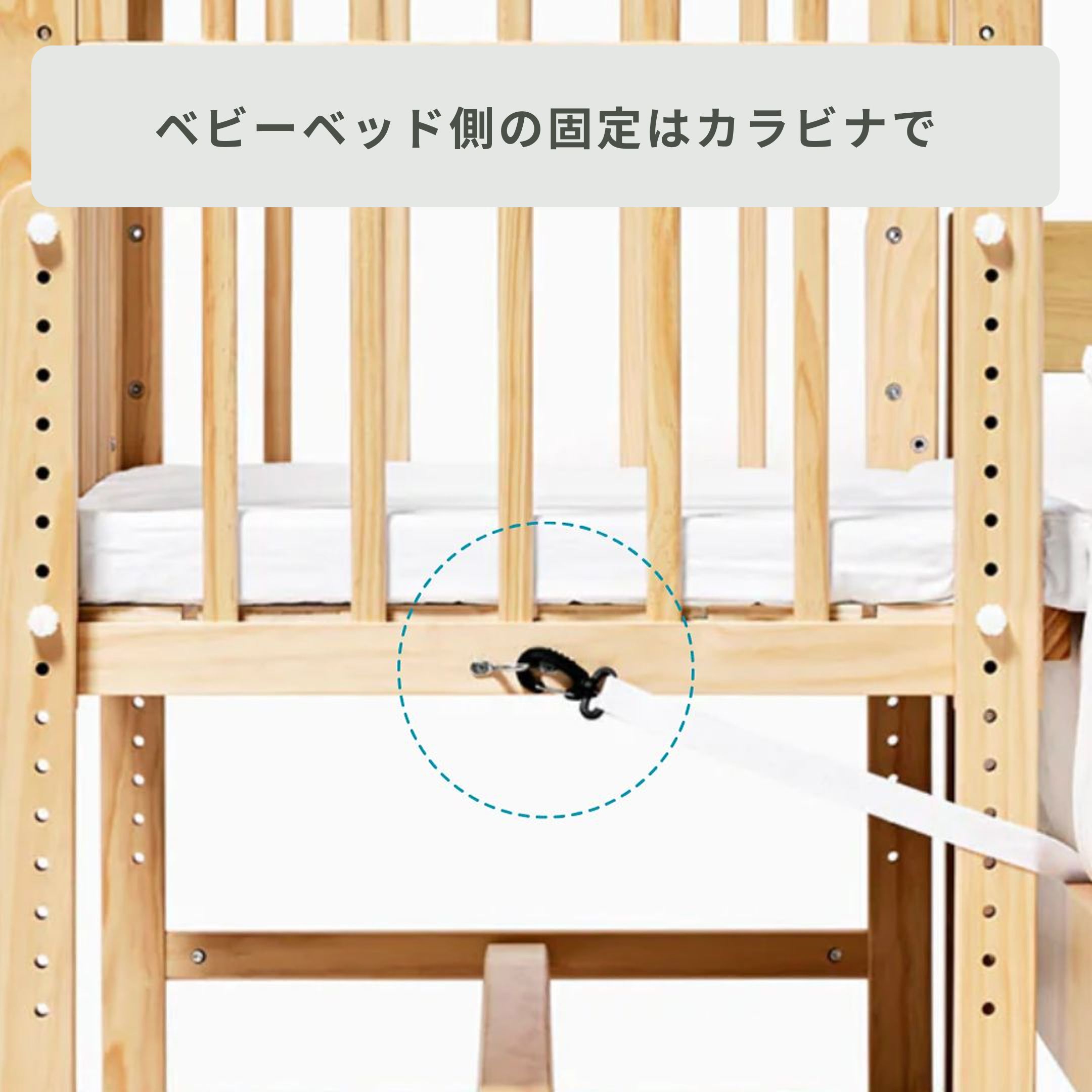 yamatoya ベビーベッド そいねーるAD ミニ 幅102.5×奥行き70×高さ126.5